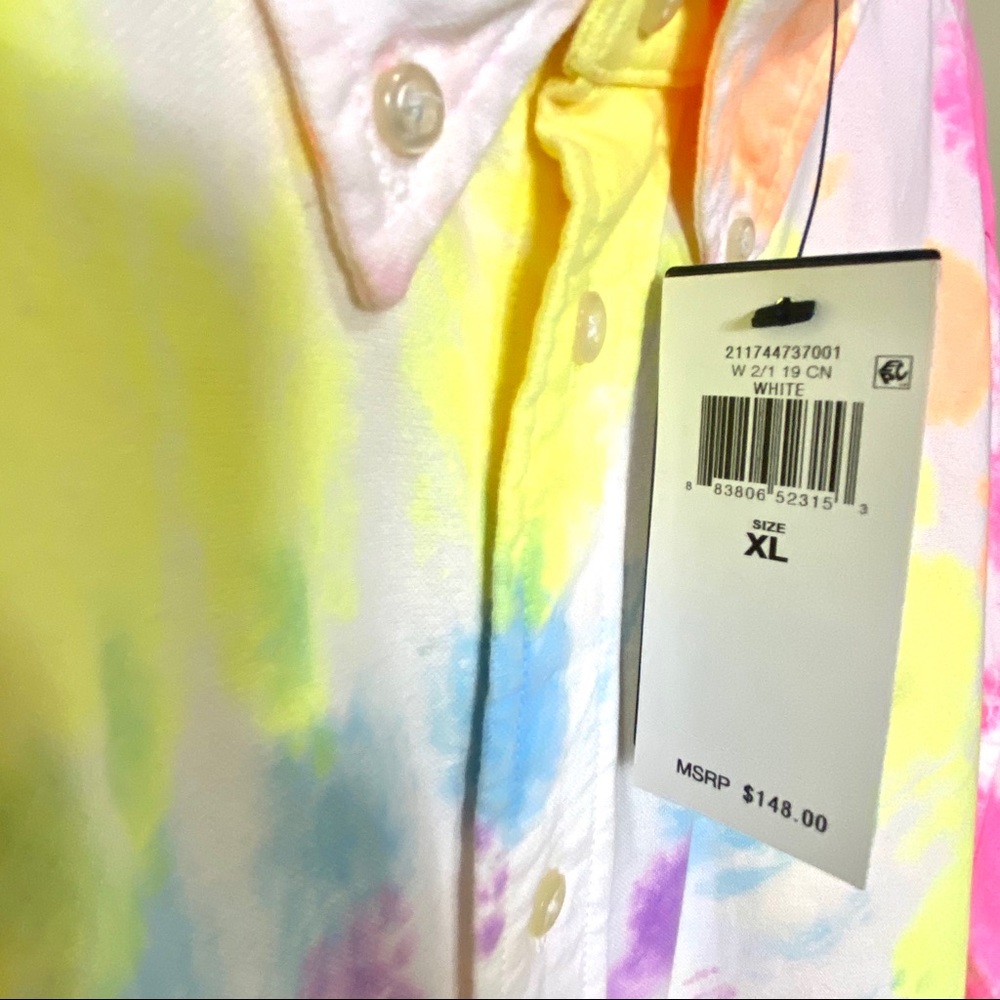 RALPH LAUREN Big Fit Tie Dye Shirt XL - Picture 11 of 14